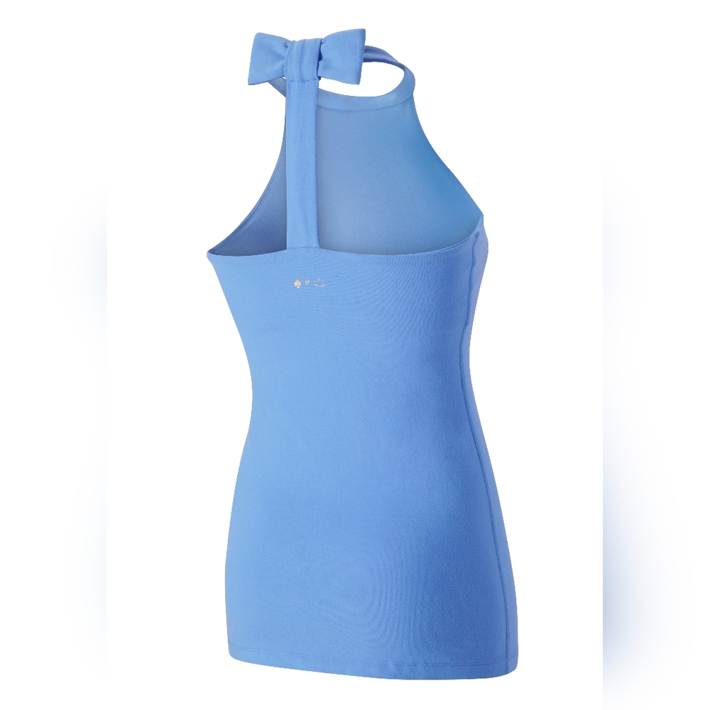 Kate Spade X Beyond Yoga Sky Blue Back Bow Athletic Preppy Tennis Tank Top Small